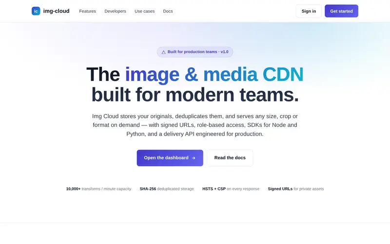 Cloudimg screenshot