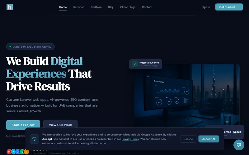 HanzWeb screenshot