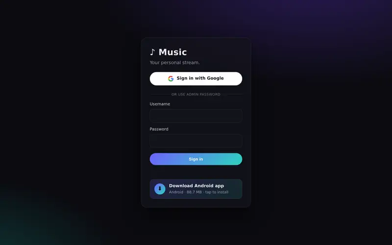 Music-Stream screenshot