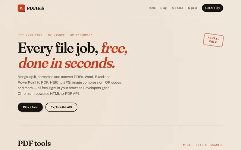 PdfHub screenshot