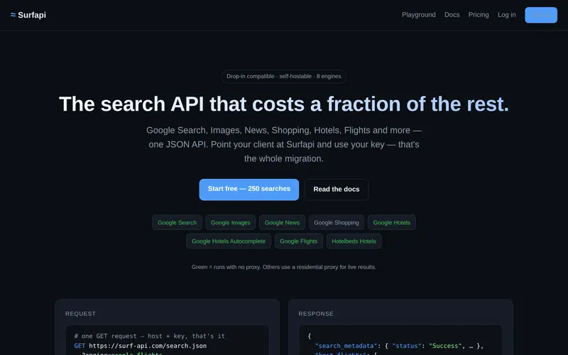 SurfAPI screenshot